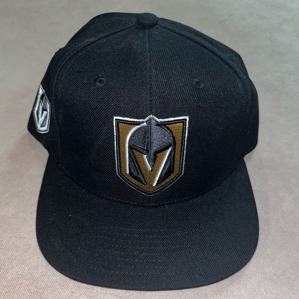Mitchell & Ness Black and Gold Vegas Golden Knights Snapback Hat